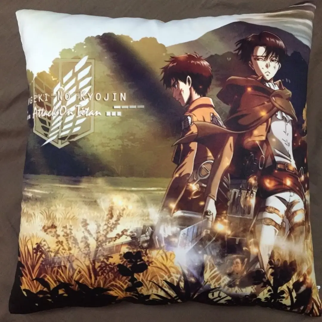 Атака на Титанов Aren Levi аниме двухсторонний чехол для подушки s обнимающий чехол для подушки Otaku косплей подарок новинка 095
