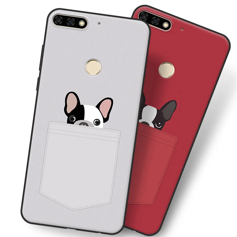 For Huzwei Enjoy 8 case Purecolor Cute Cartoon painted Soft TPU shell back cover for Huawei Enjoy8 | Мобильные телефоны и