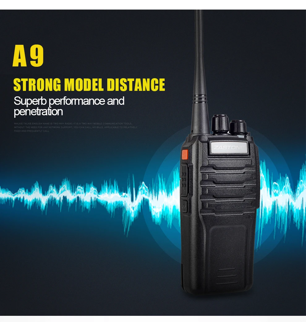 4 шт./лот A9 рация UHF VHF 10 км дальняя двухсторонняя радио FM приемопередатчик портативный коммуникатор мощная рация