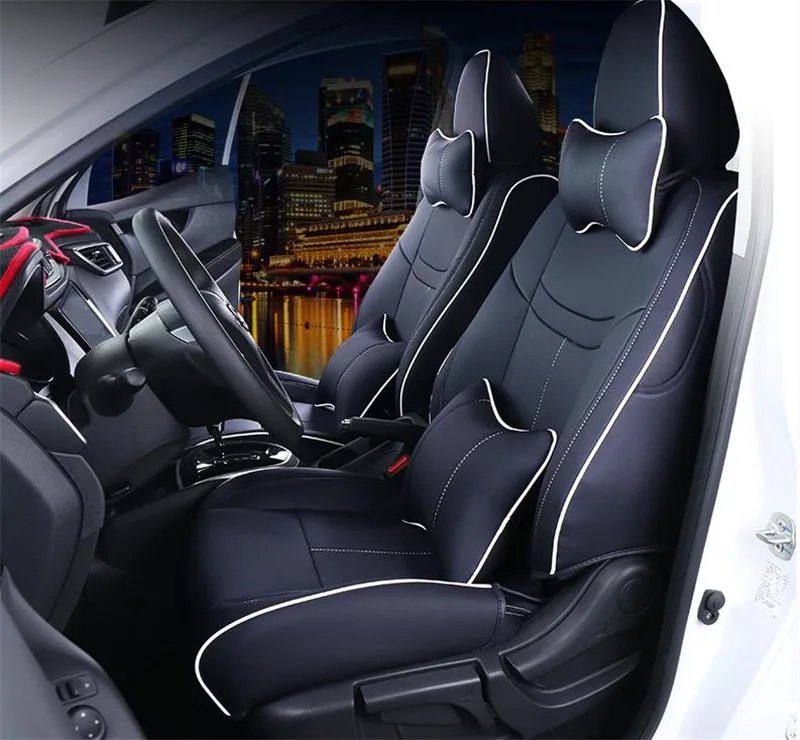 Интерьер автомобиля полный кожаный чехол сиденья для Nissan Qashqai J11 стайлинга автомобилей