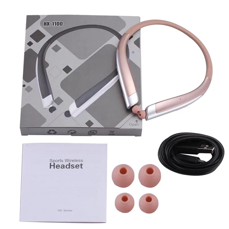 Новый hx1100 Bluetooth гарнитура для iPhone Samsung LG Беспроводной мобильные наушники bluetooth