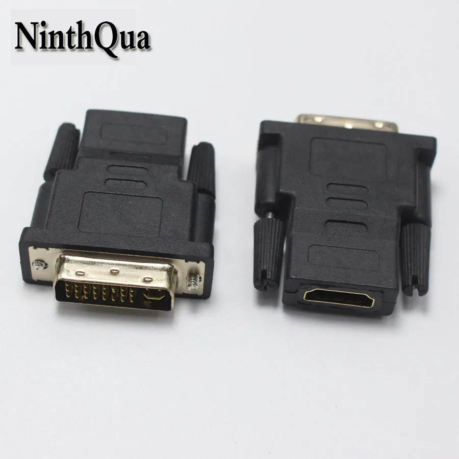 NinthQua 1 шт. DVI 24 + 5 штекер к HDMI гнездовой разъем двунаправленный адаптер передачи