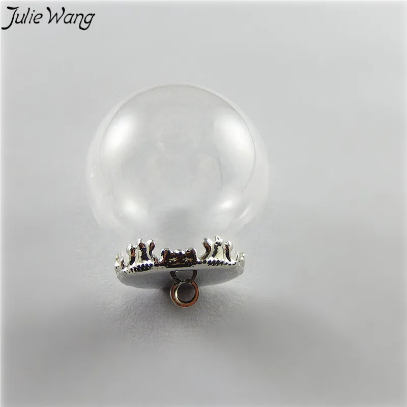 Julie Wang 4 комплекта металлическая основа круглый стеклянный шар ручной работы