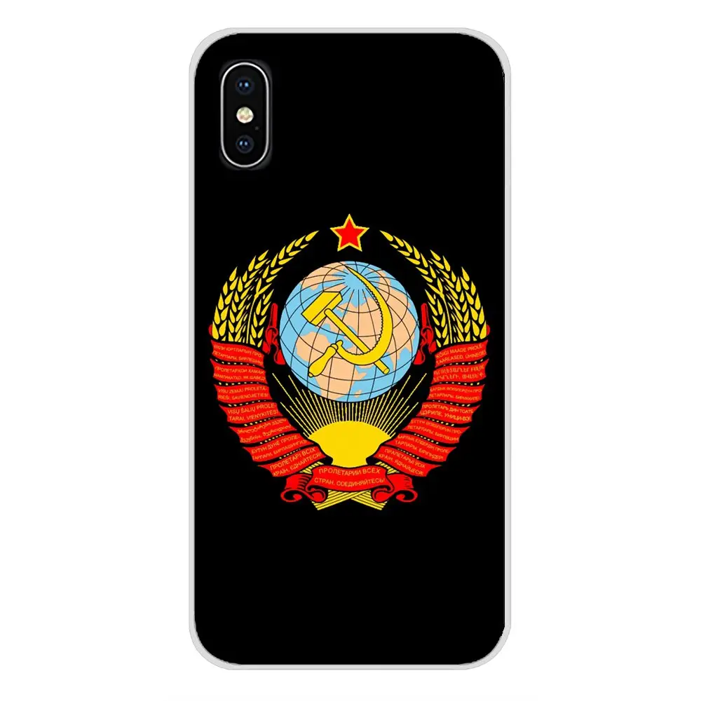 Прозрачный мягкий чехол с флагом Российской Федерации для Samsung Galaxy S3 S4 S5 Mini S6 S7 Edge