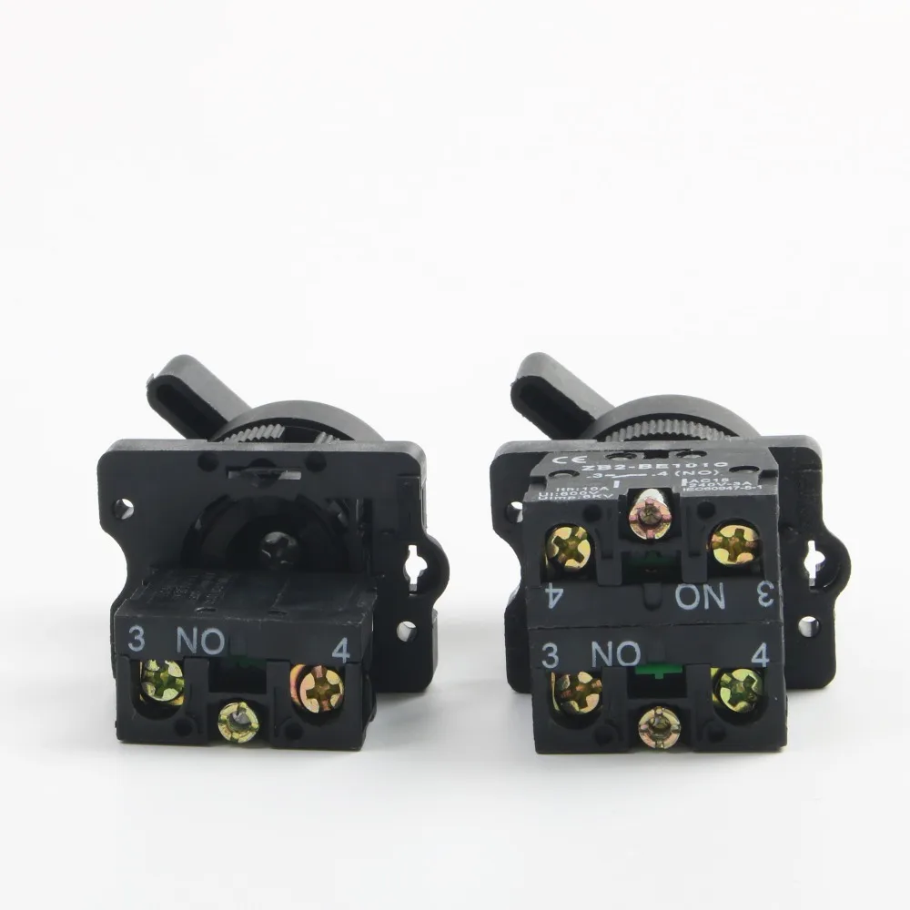 XB2-EJ21 XB2-EJ33 2/3 позиции 1NO/2NO фиксации самоблокирующимся селектор кнопочный переключатель 22 мм