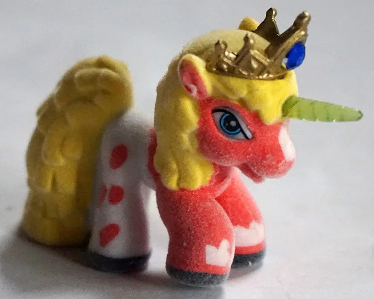 Новинка 5 шт. см маленькие Мультяшные флокированные лошади фигурки Filly куклы