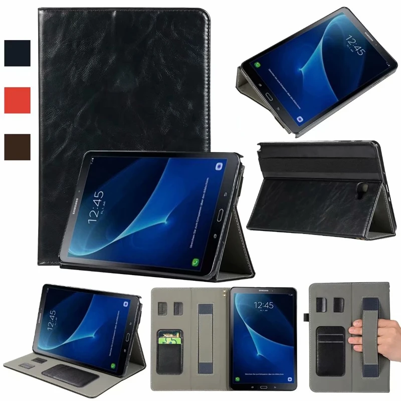 30 шт. Чехол книжка из искусственной кожи для Samsung Galaxy Tab A 10 1 P585 с S ручкой планшета