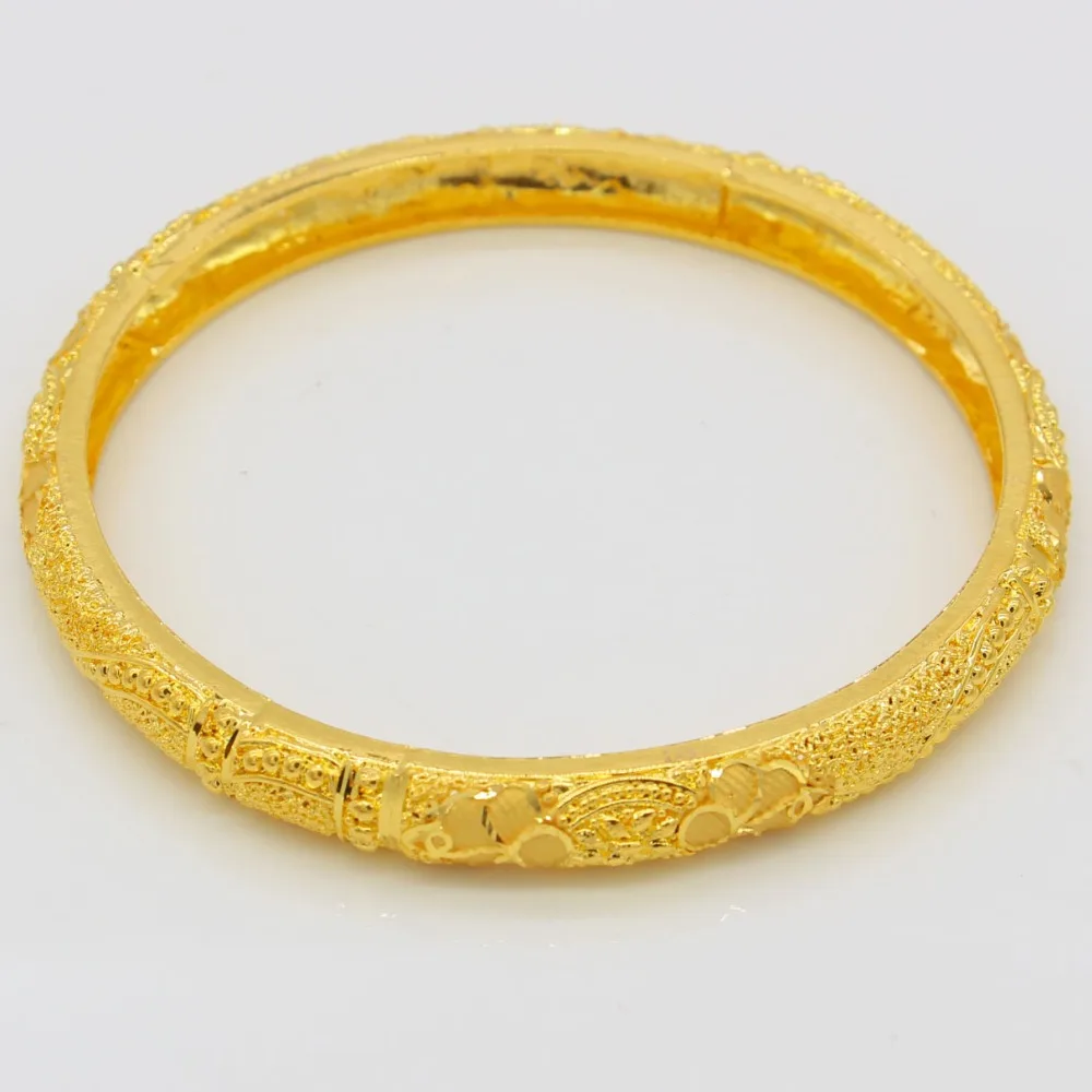 Новый Эфиопский браслеты для Для женщин 24 К золото Цвет Дубай и браслет в