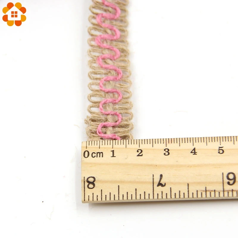 5 м/лот джут рулонов мешковины Гессе ленте Кружево деревенский Винтаж для дома