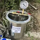 Вакуумная камера для дегазации из нержавеющей стали, 6 галлонов, для смолы, клей 30 см х 30 см