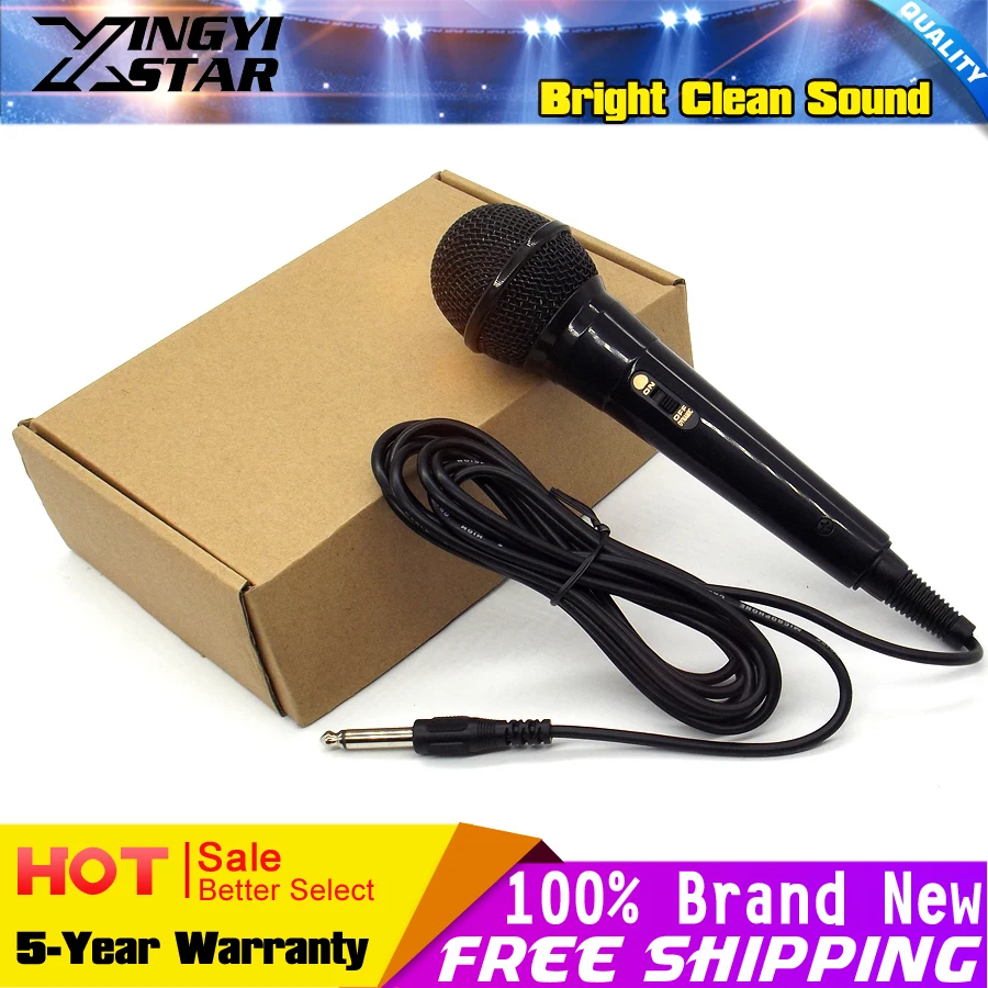 

Quality Wired Dynamic Microphone Professional Mike Microfone Mikrofone Mic For Singing KTV Karaoke Microphone System Microfono
