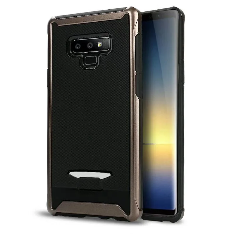 Серебристый 20 шт/партия 7 цветов супер Spigen TPU+ PC оболочка задняя крышка для samsung galaxy Note 8 9 Чехол для мобильного телефона - Цвет: Серебристый