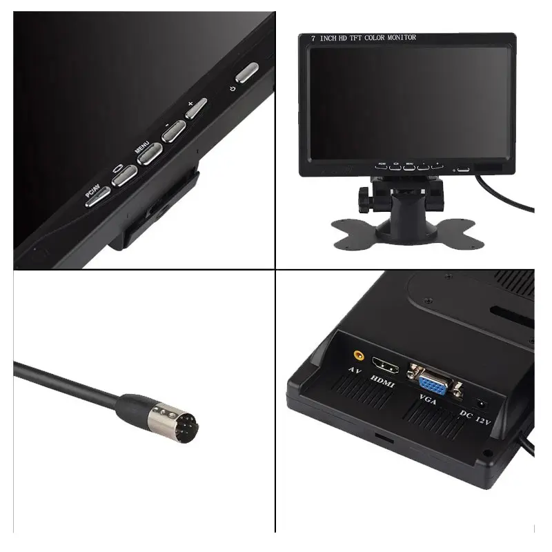 7 дюймовый ЖК монитор Elecrow для Raspberry Pi 3 с HDMI экраном 1024x600 TFT дисплей B/B + Win7 8 XP 2000|display