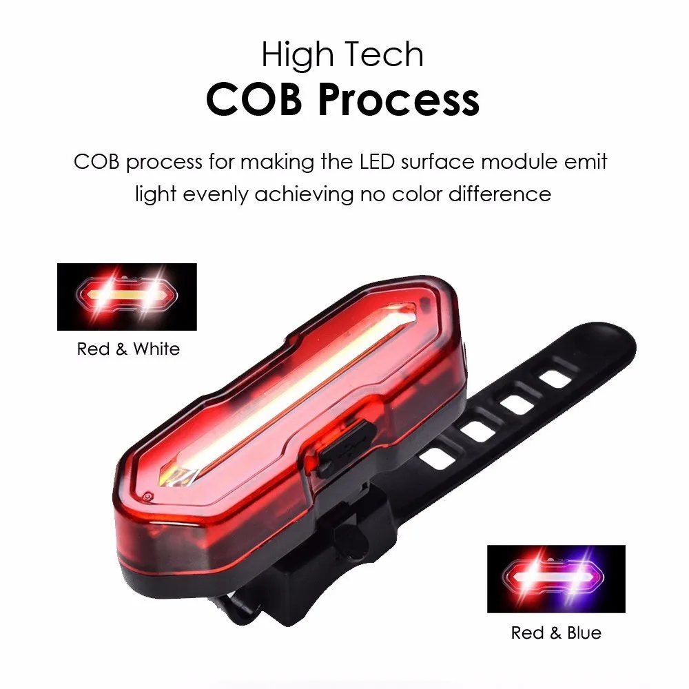 Light Bicycle LED Bike Super Bright Front Rear Set Lantern For Cycling Flashlight USB Rechargeable COB Lamp Accessories MICCGIN