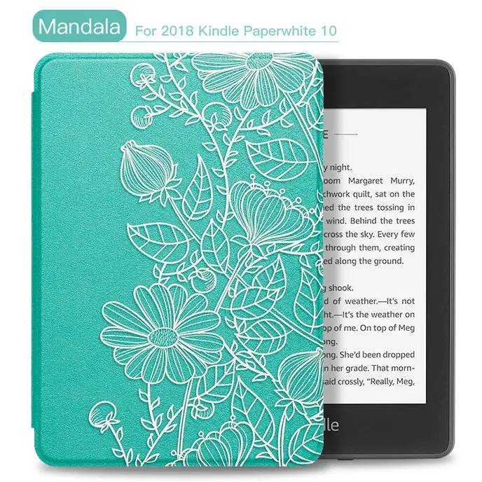 Mandala WALNEW из искусственной кожи чехол для Amazon Kindle Paperwhite(10 поколение) 6 дюймов крышка электронной книги Smart Auto Sleep/Wake - Цвет: Mandala