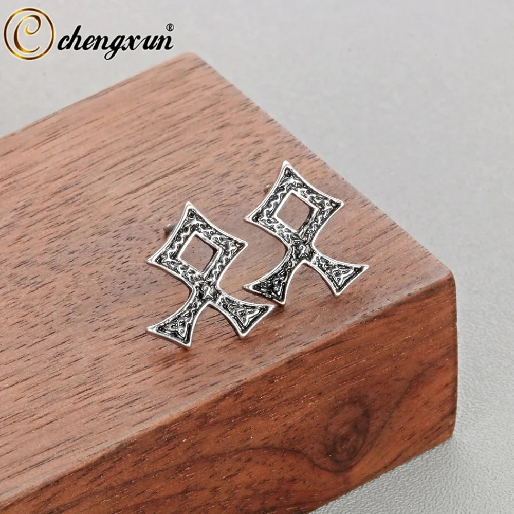 CHENGXUN Norse скандинавский амулет серьги с подвеской простой винтажный стиль Узелок