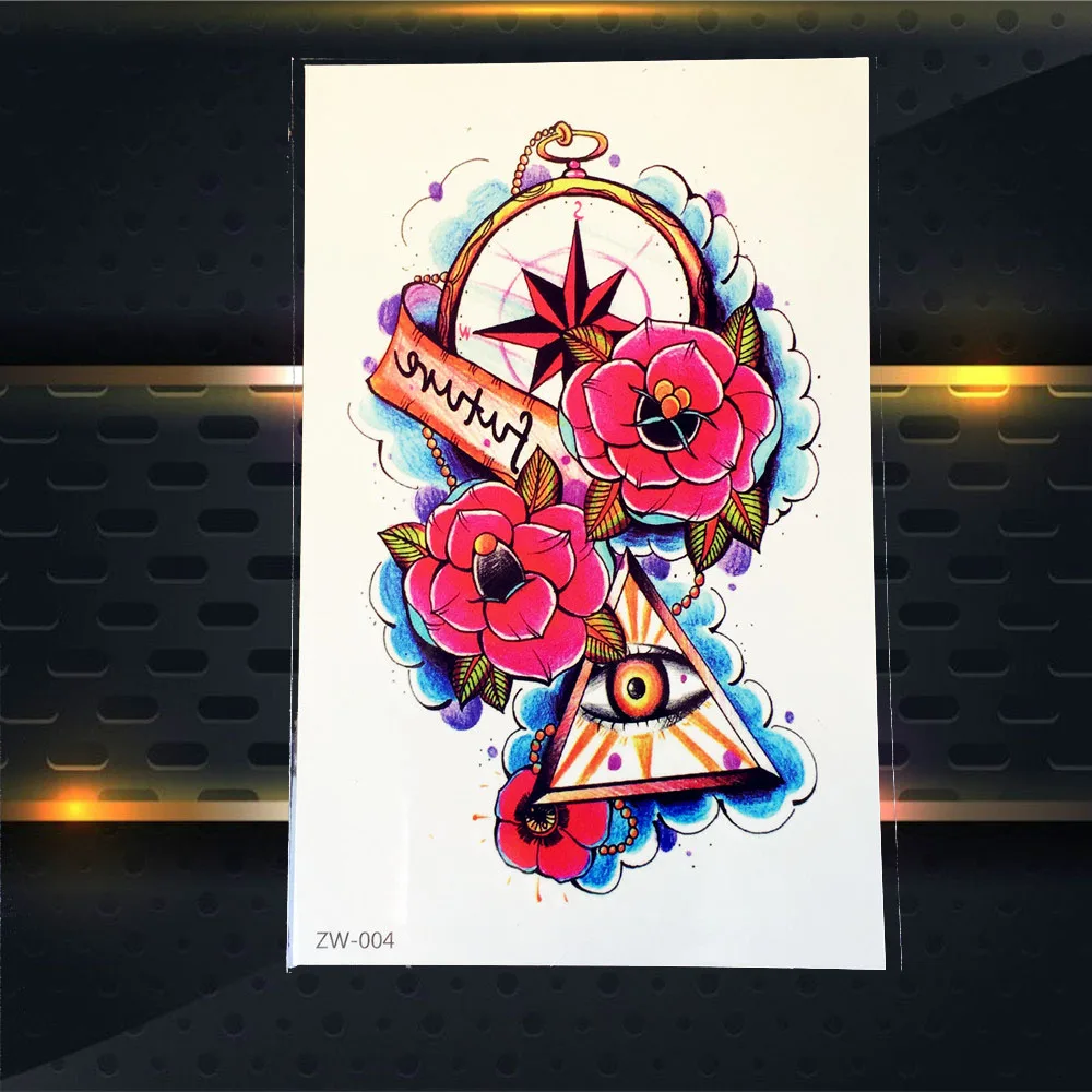 25 стилей для женщин вишневые цветы 3D временные татуировки наклейки тела