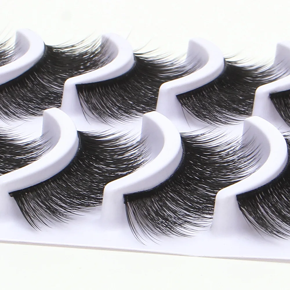 

New 10 Pairs Fashion False Eyelashes Multi-layer Stereo Fake Lashes Soft Comfortable Handmade Eyelash Makeup Essential Tools