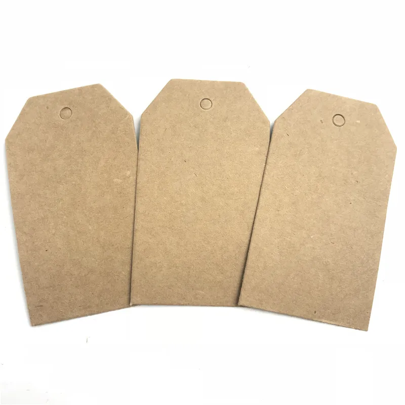 Бирки из крафт-бумаги 100 шт./лот белые коричневые трапециевидные бирки для багажа
