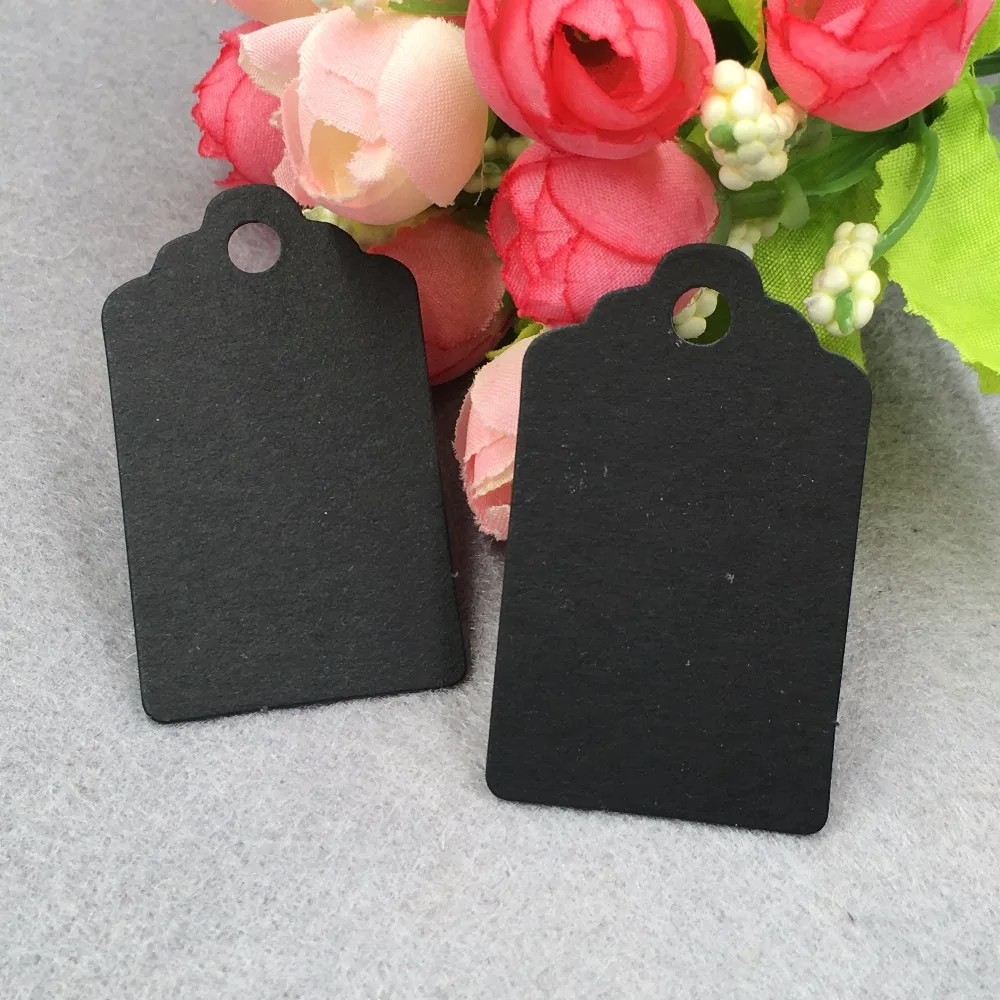 200 шт./лот 5x3 см DIY Чистая крафт-бумага подарочные бирки для свадебной вечеринки