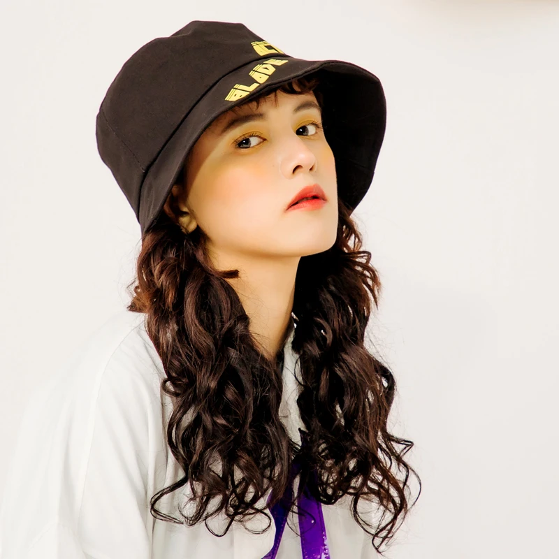 

Street trend letters US version letter old fisherman hat female hip hop wind wild summer sun hat visor cap