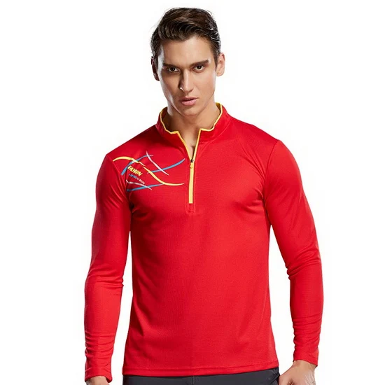 men red LoClimb Lovers, анти-УФ походная футболка для мужчин и женщин, быстросохнущая футболка для фитнеса, Спортивная футболка для активного отдыха, одежда для рыбалки, AM245 - Цвет: men red