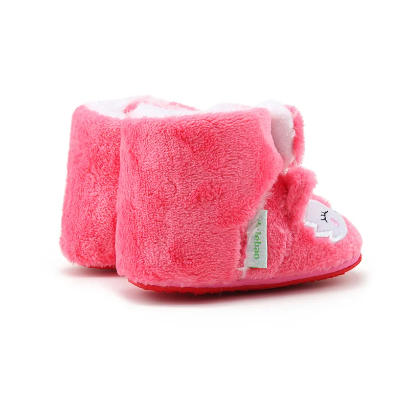 

Delebao Lovely Pink Fox Animal Pattern Boots Infant Toddler Baby Girl Hook & Loop Soft Sole Casual Shoes Only Shipped To US