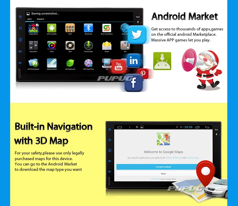 3g/4G Android 5 1 автомобильный мультимедийный плеер ПК планшет двойной 2 din gps навигатор