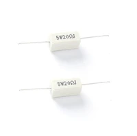 20 pcs ceramic cement resistor kit 5w 20r 20 ohm 5 passive electronic component