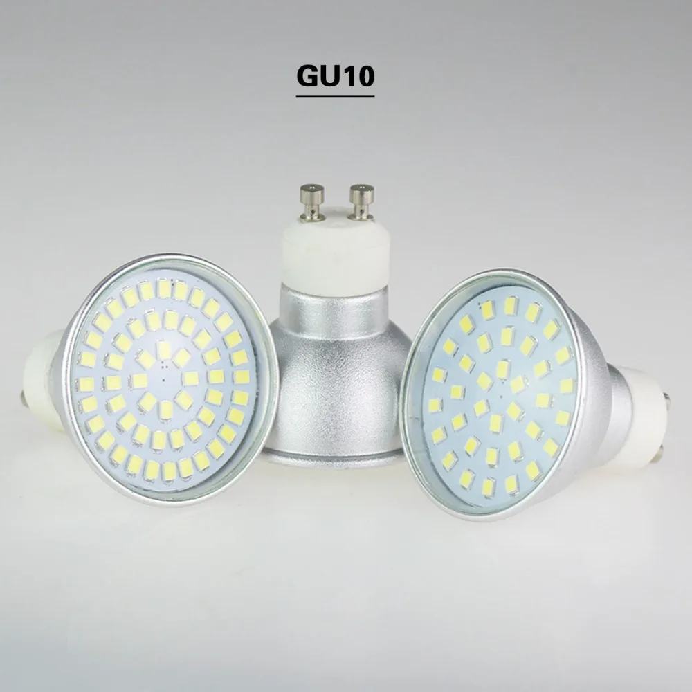 GU10 Светодиодная лампа 220 В 110 MR16 LED 12 лампада Bombillas 36 54 72 светодиода стеклянная