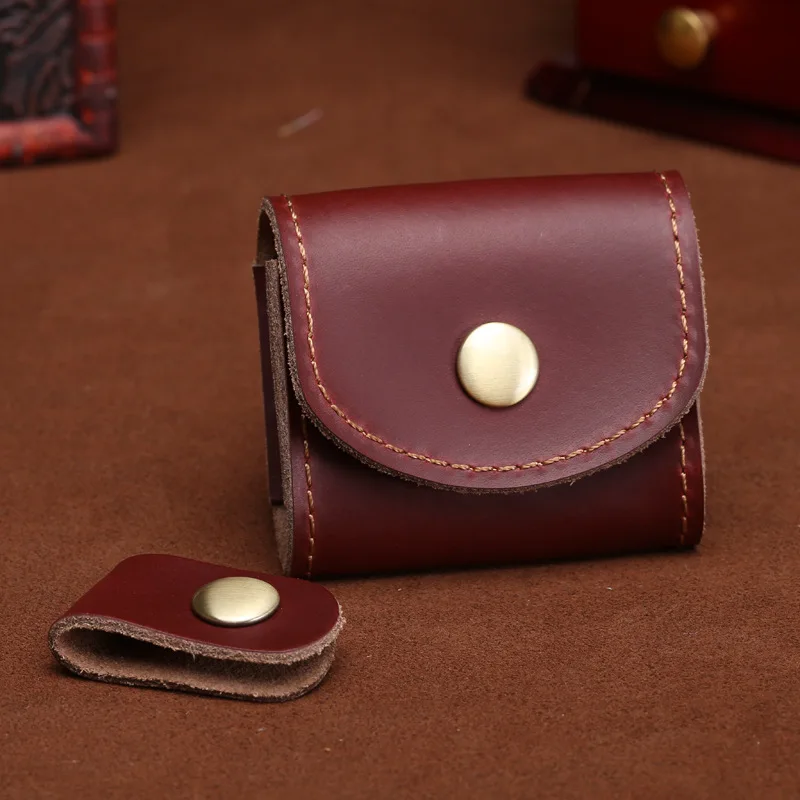 ETya Mini модный кошелек для монет Винтажный Мужской Женский из натуральной кожи
