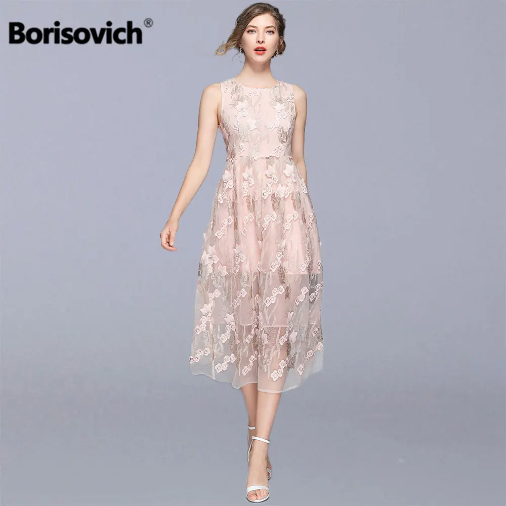 Женское длинное платье без рукавов Borisovich Повседневные Вечерние платья с