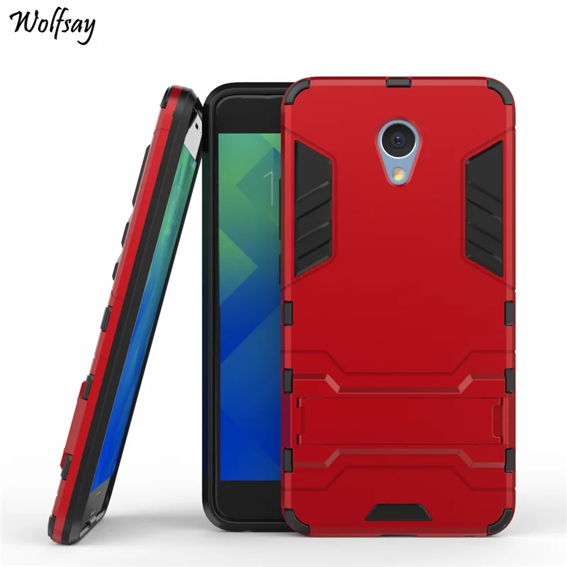 Wolfsay Phone Cover Meizu M5 Note Case Slim Robot Armor Shockproof Rubber Fundas sFor |