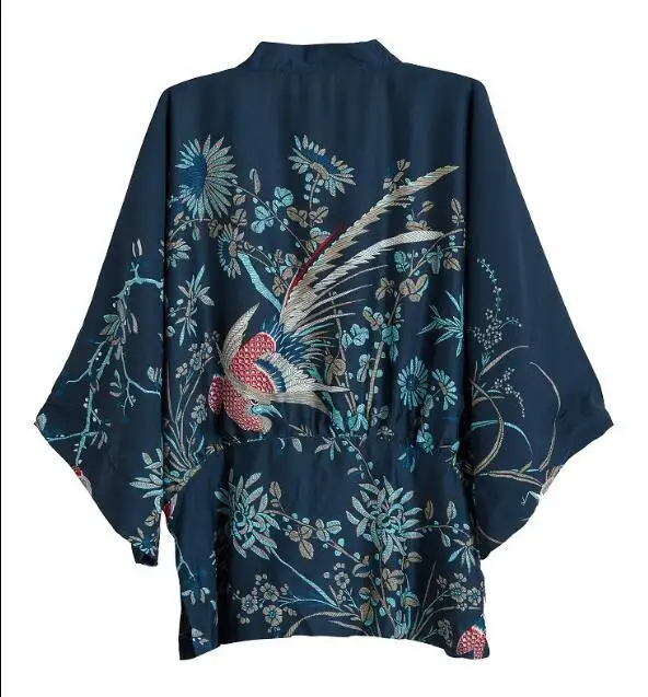 Летняя женская блузка японское кимоно с принтом японская куртка кардиган|japanese