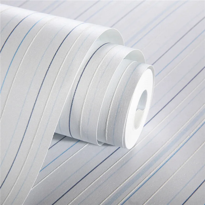 Средиземноморский стиль полосатые синие розовые коричневые нетканые обои