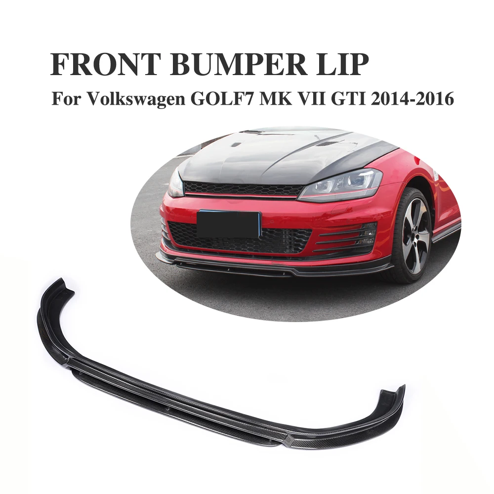 Передний бампер из углеродного волокна передний спойлер для Volkswagen VW Golf MK7 GTI 2014