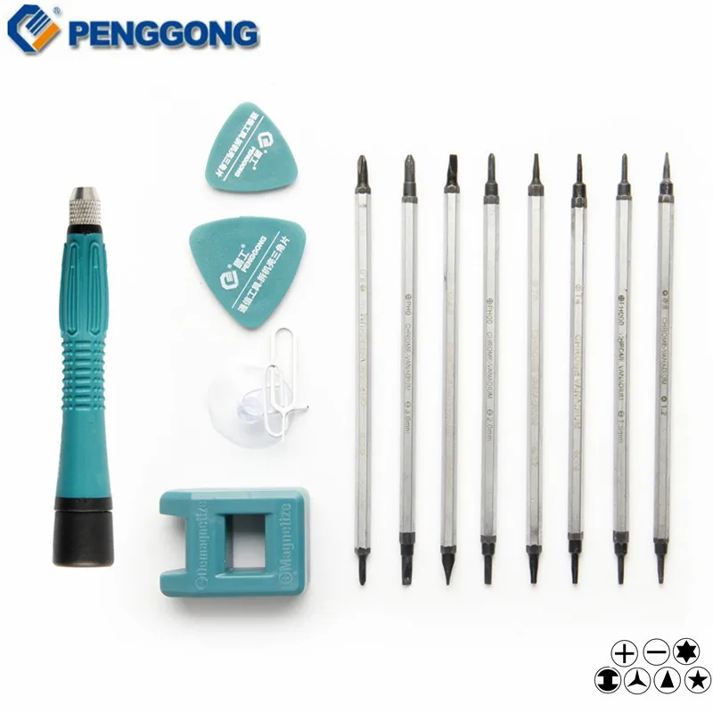 Набор прецизионных отверток pengong Torx Phillips и т. Д. магнитная фиксация для телефона