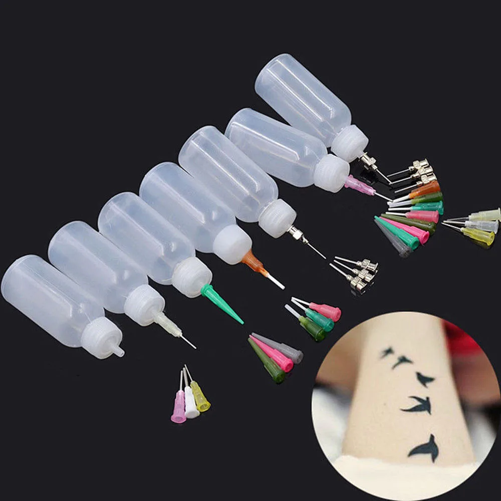 Набор сделай сам бутылка аппликатор паста для татуировок боди арта форсунка