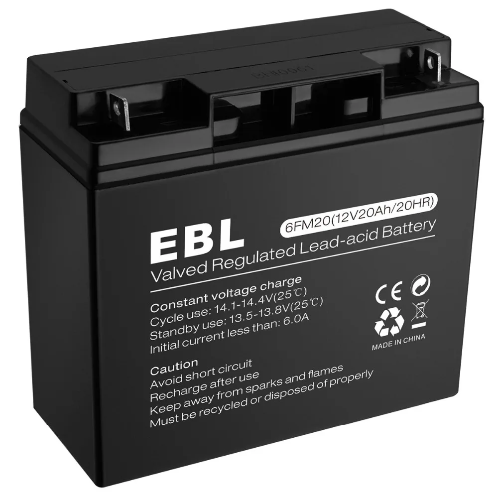 EBL 6MF20 12V 20Ah AGM 20Amp аккумуляторная герметичная свинцово кислотная