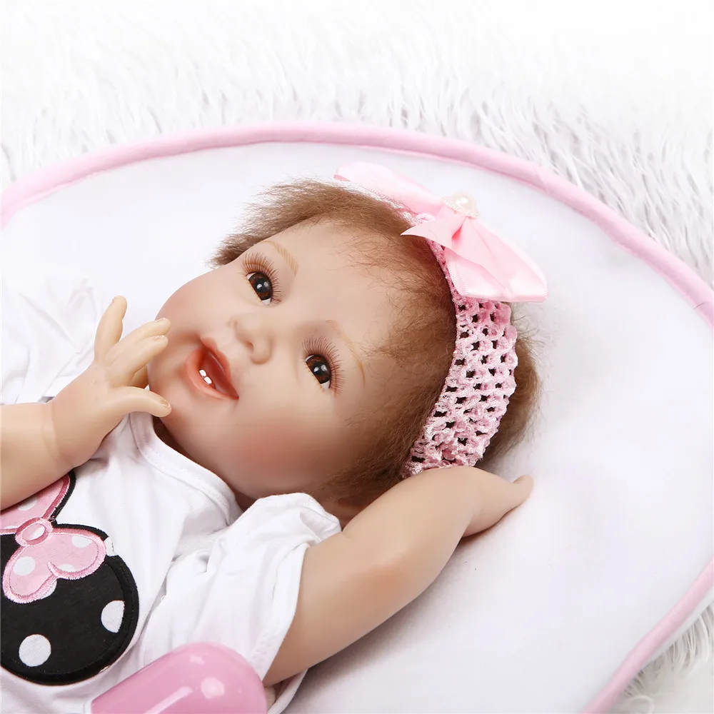 Кукла реборн NPK силиконовая Детская кукла подарок для детей принцесса 22 дюйма|doll