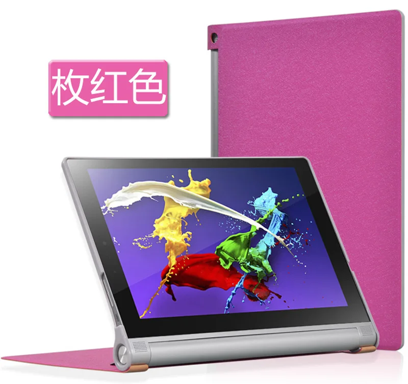Тонкий Шелковый Флип-Стенд PC+ чехол из искусственной кожи Funda чехол для lenovo Yoga Tablet2 10," 1050 1050F 1051F 1050L 1050LC+ пленка+ ручка