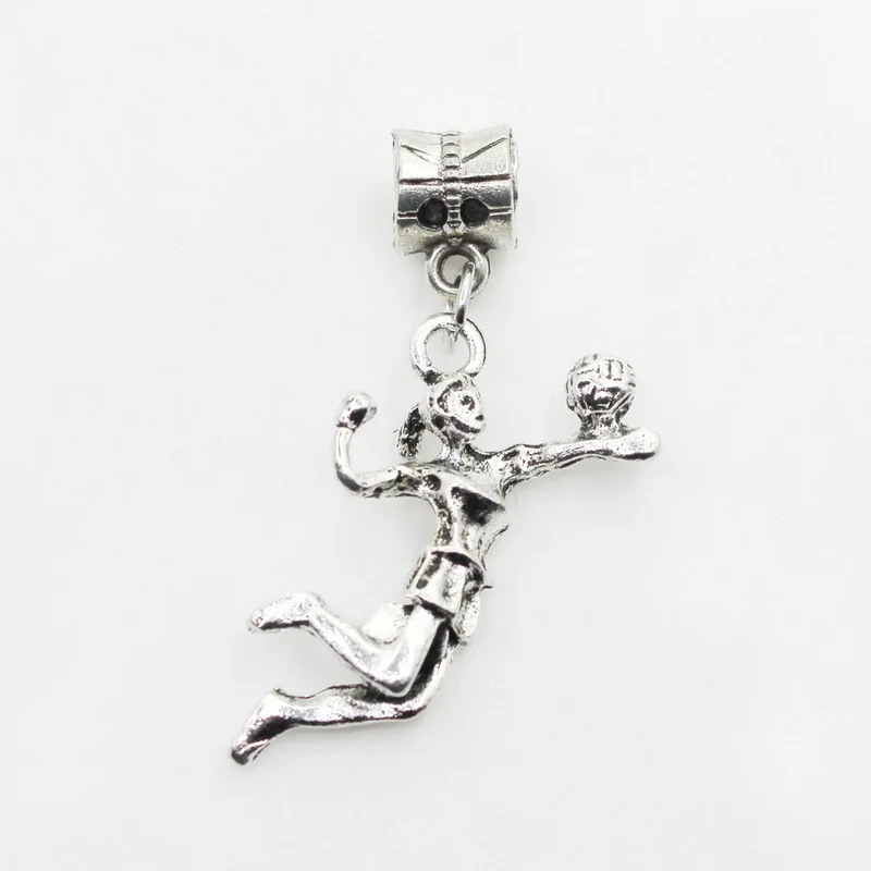 20 шт./партия серебряные подвески для браслета