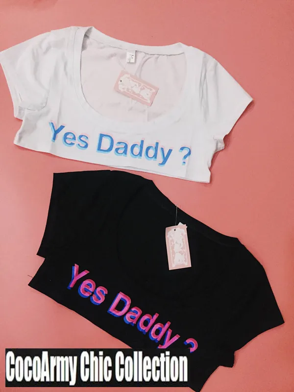 Пикантный топ бюстье с надписью Daddy Funny Big Not Tit для девочек укороченный короткий