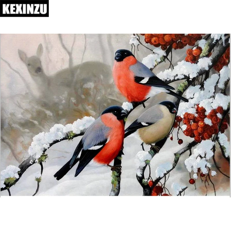 

Рождественская открытка в подарок, 5D полноразмерная/круглая алмазная живопись, вышивка, ручная работа, морская луна, размер холста, наклейк...