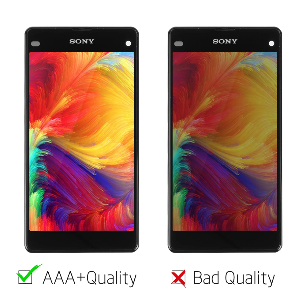 ЖК-дисплей с сенсорным экраном 4 3 &quotдля sony Xperia Z1 Compact display M51W Mini D5503 дигитайзер