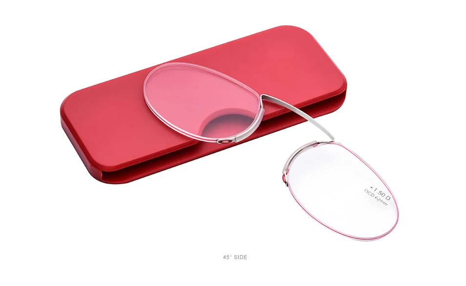 Pince Nez стильные портативные тонкие оптические очки для чтения без руки для мужчин и женщин+ 1,50+ 2,00+ 2,50+ 3,0