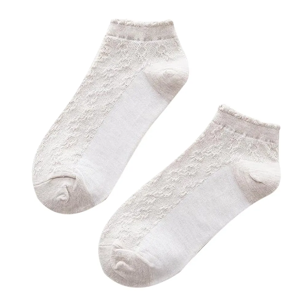 MUQGEW/носки для женщин и девочек летние женские кружевные хлопковые носки с