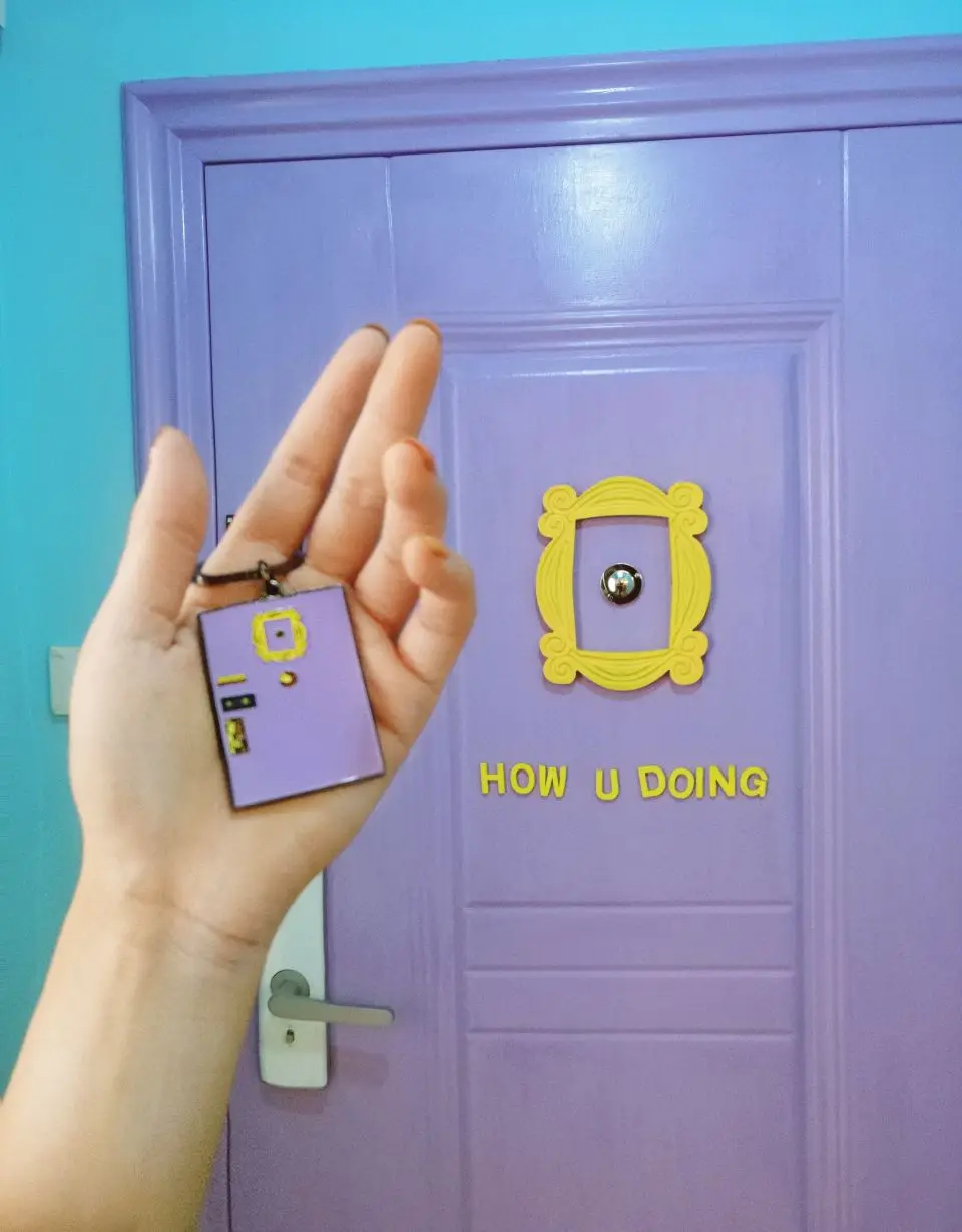 Новинка 1 шт. брелок для ключей с дверной рамой Моники|keychain key ring|keychain ringkeychain friends |