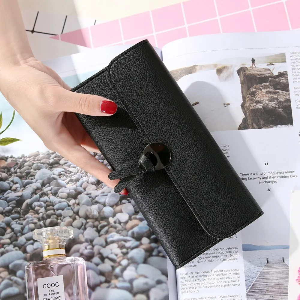 Женские кошельки Элитный бренд дамы кошелек новинка 2017 года Дизайн Высокое