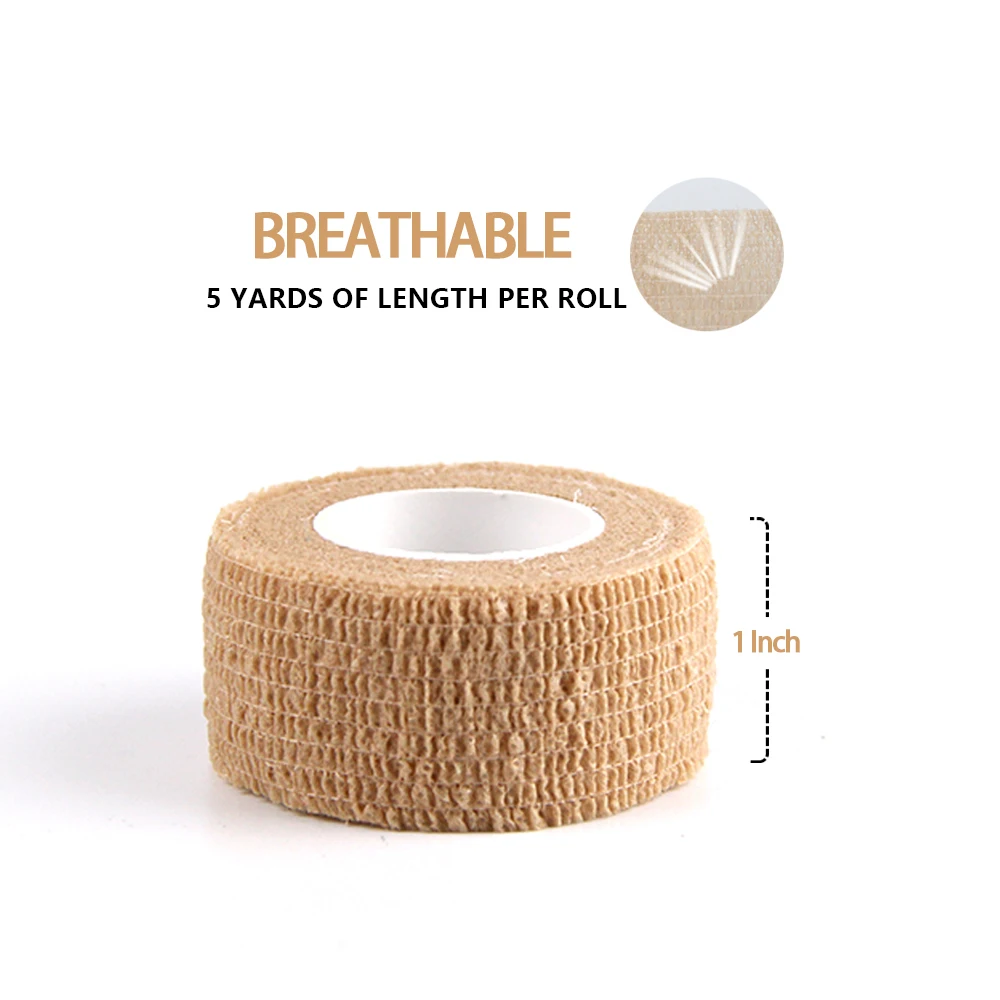 

18 rolls 2.5cm Self Adhesive Elastic bandage Cohesive Bandage For Finger